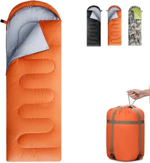 Sleeping Bags for Adults, Teens & Kids - Use for 3-4 Seasons, Warm & Cold Weather - Lightweight,Waterproof, Use for Backpacking, Hiking and Camping