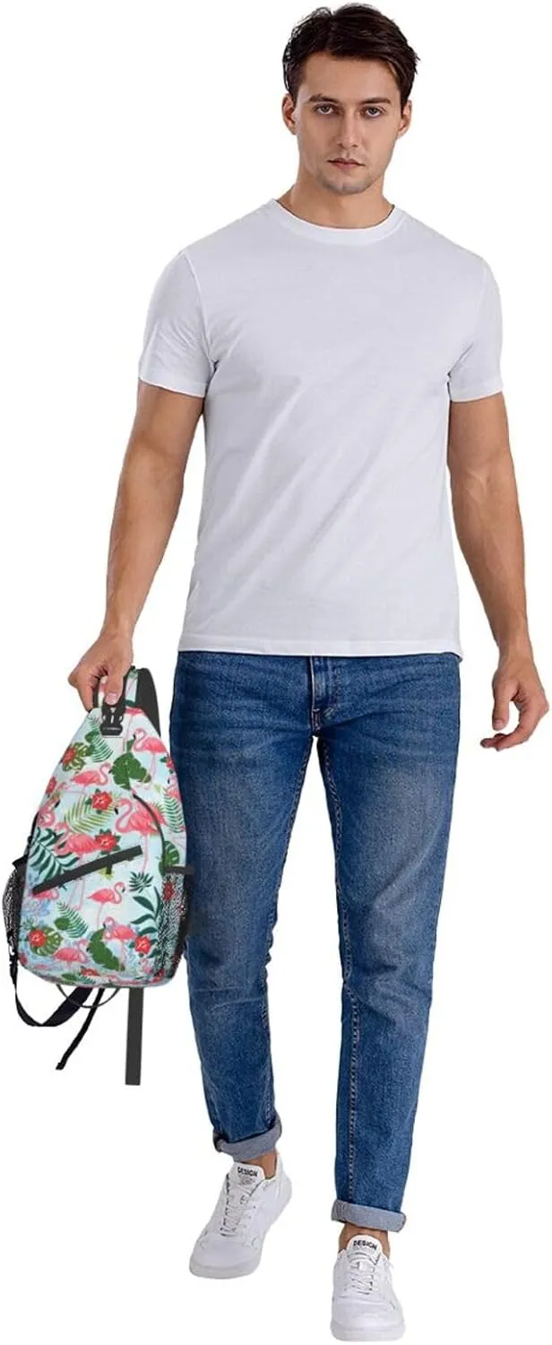 Sling Backpack For Men Hiking Daypack Crossbody Shoulder Bag Travel Chest Pack