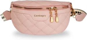 Small Crossbody Bag for Women, Leather Chest Waist Fanny Packs for Women, Fashion Sling Purse Shoulder Bag for women, Causal Chest Bum Bag for Travel Sport Leisure