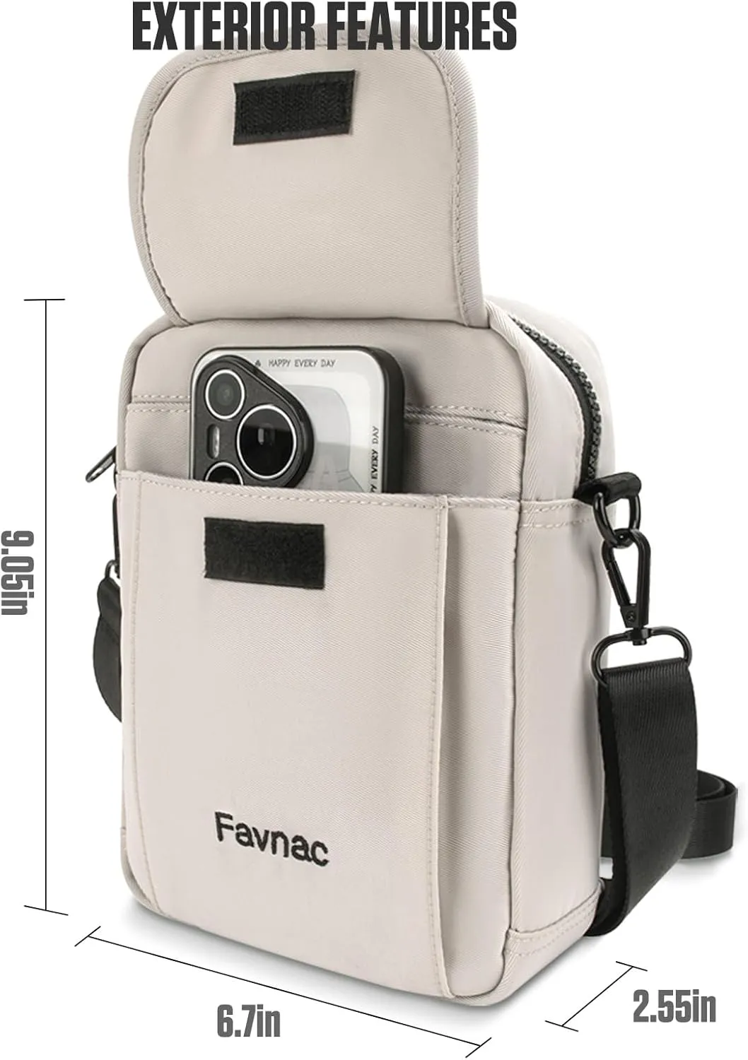 Small Crossbody Bags for Women, Fanny Packs for Women with Card Slot, Adjustable Shoulder Strap for Work and Shopping