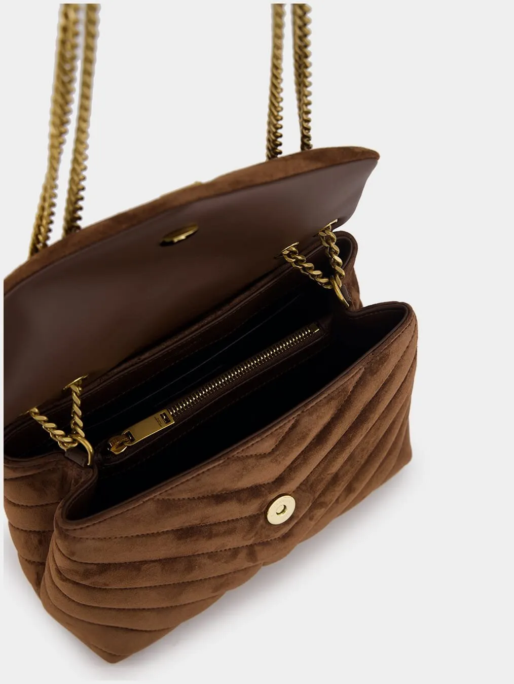 Small Loulou Suede Bag