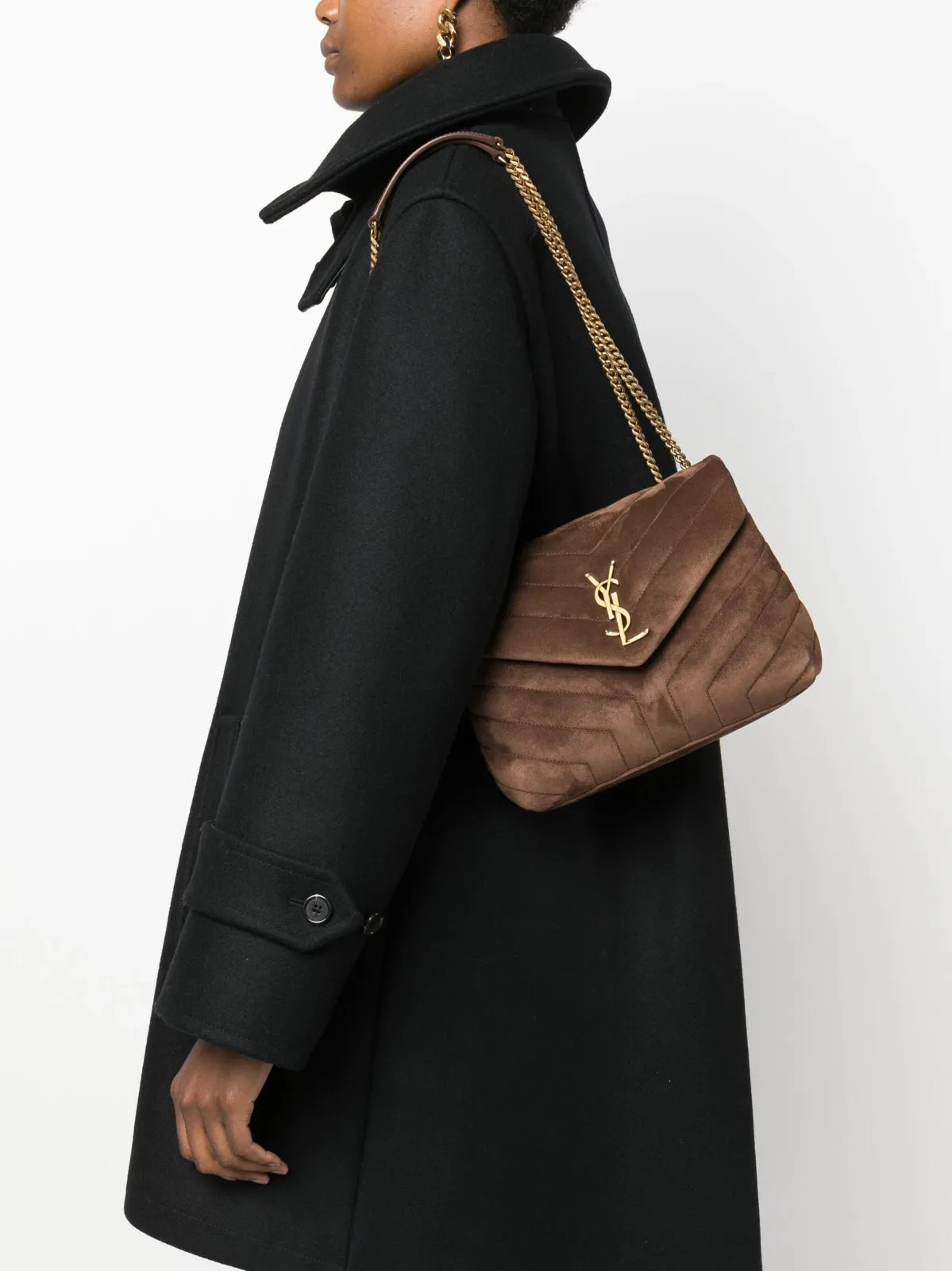 Small Loulou Suede Bag