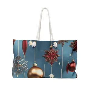 Sparkling Weekender Bag with Christmas Decorations
