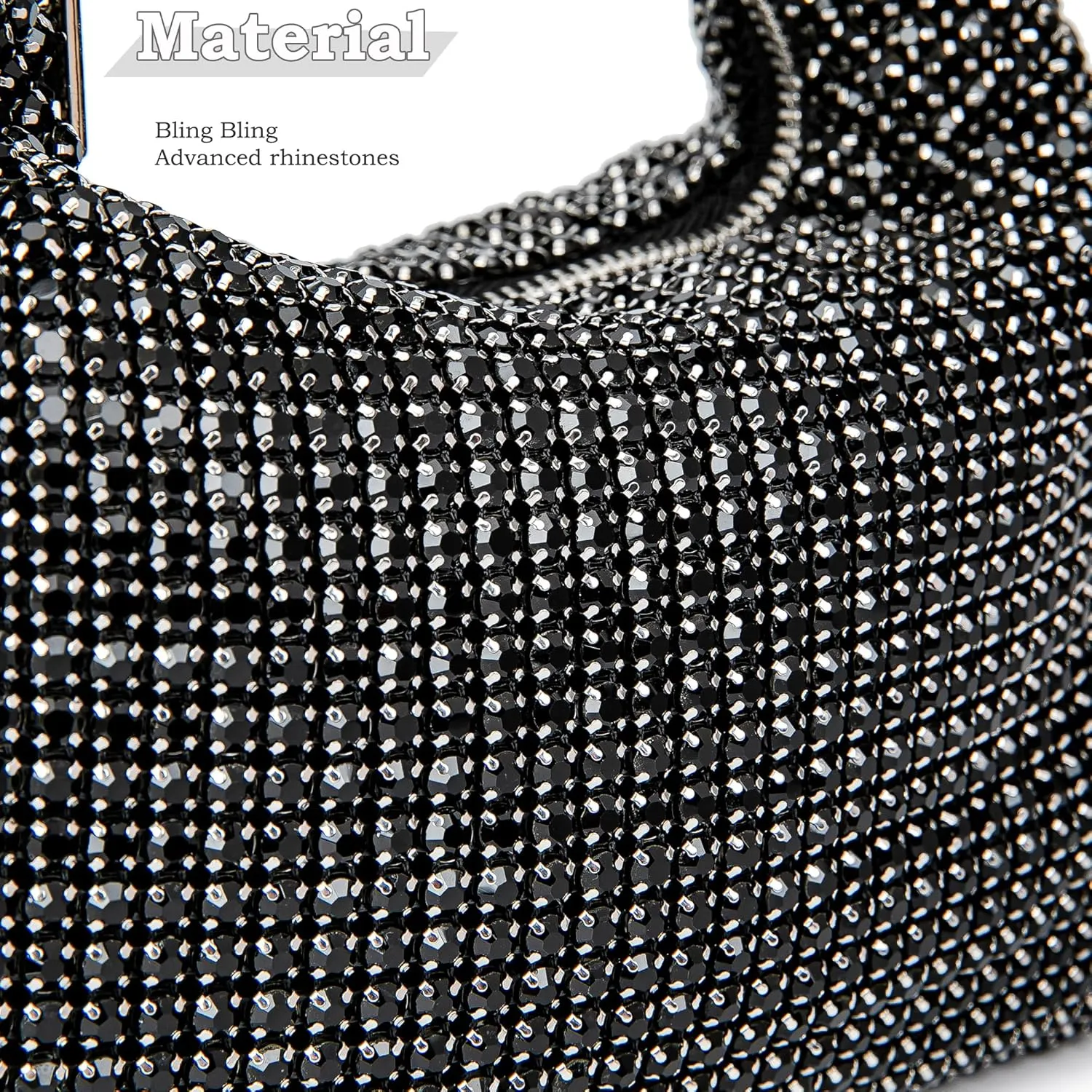 Sparkling Women's Evening Handbags Rhinestone Purse Crossbody Bag Wedding Prom Party Club Purses