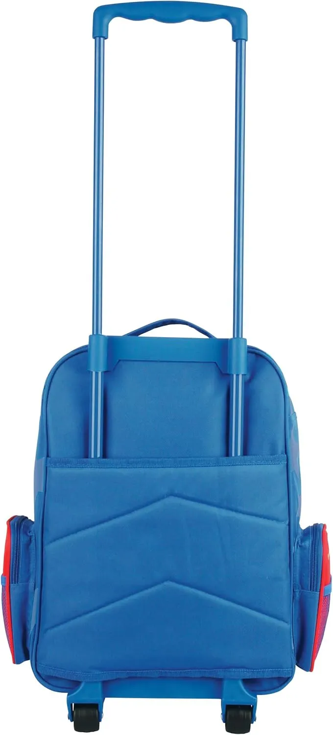 Stephen Joseph Boys Classic Rolling Luggage, Blue and Red, One Size