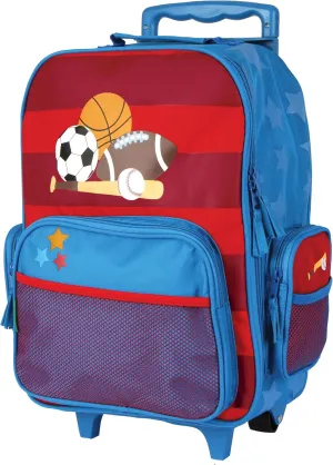 Stephen Joseph Boys Classic Rolling Luggage, Blue and Red, One Size