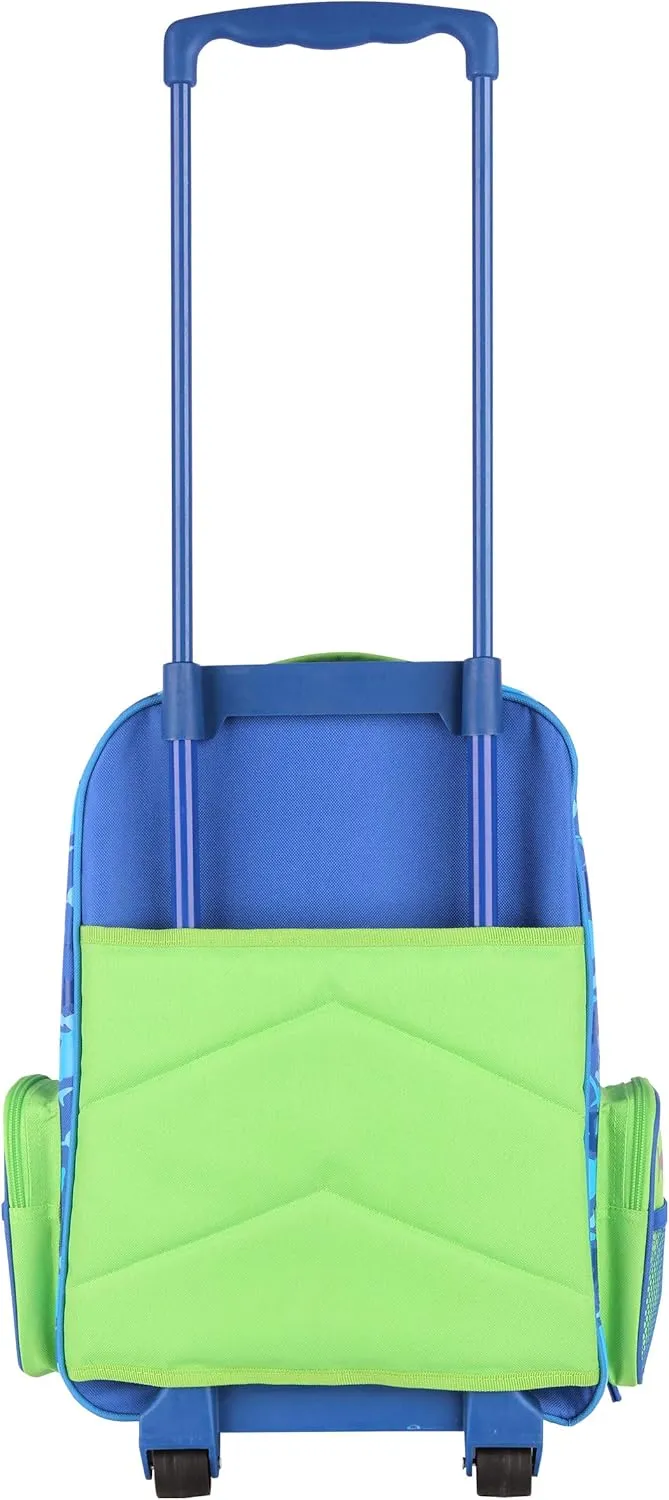 Stephen Joseph Boys' Classic Rolling Luggage, Shark, One Size
