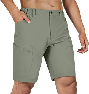 Stlight Men's Hiking Cargo Shorts Quick Dry Lightweight Tactical Shorts with Multi Pocket for Camping Fishing Golf