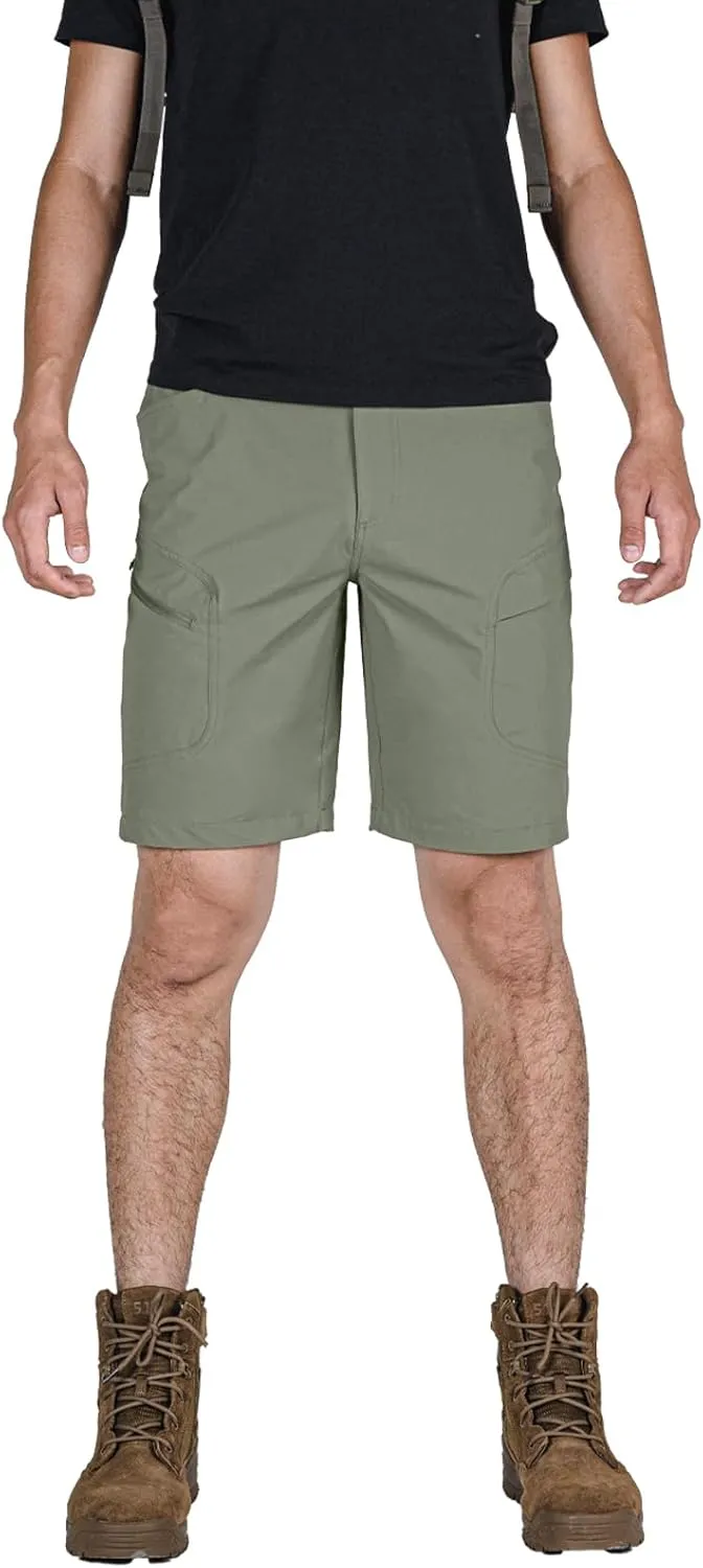 Stlight Men's Hiking Cargo Shorts Quick Dry Lightweight Tactical Shorts with Multi Pocket for Camping Fishing Golf