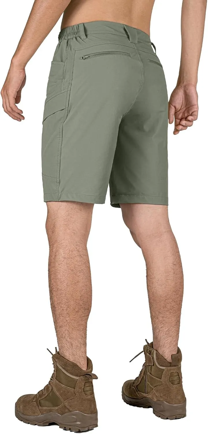 Stlight Men's Hiking Cargo Shorts Quick Dry Lightweight Tactical Shorts with Multi Pocket for Camping Fishing Golf