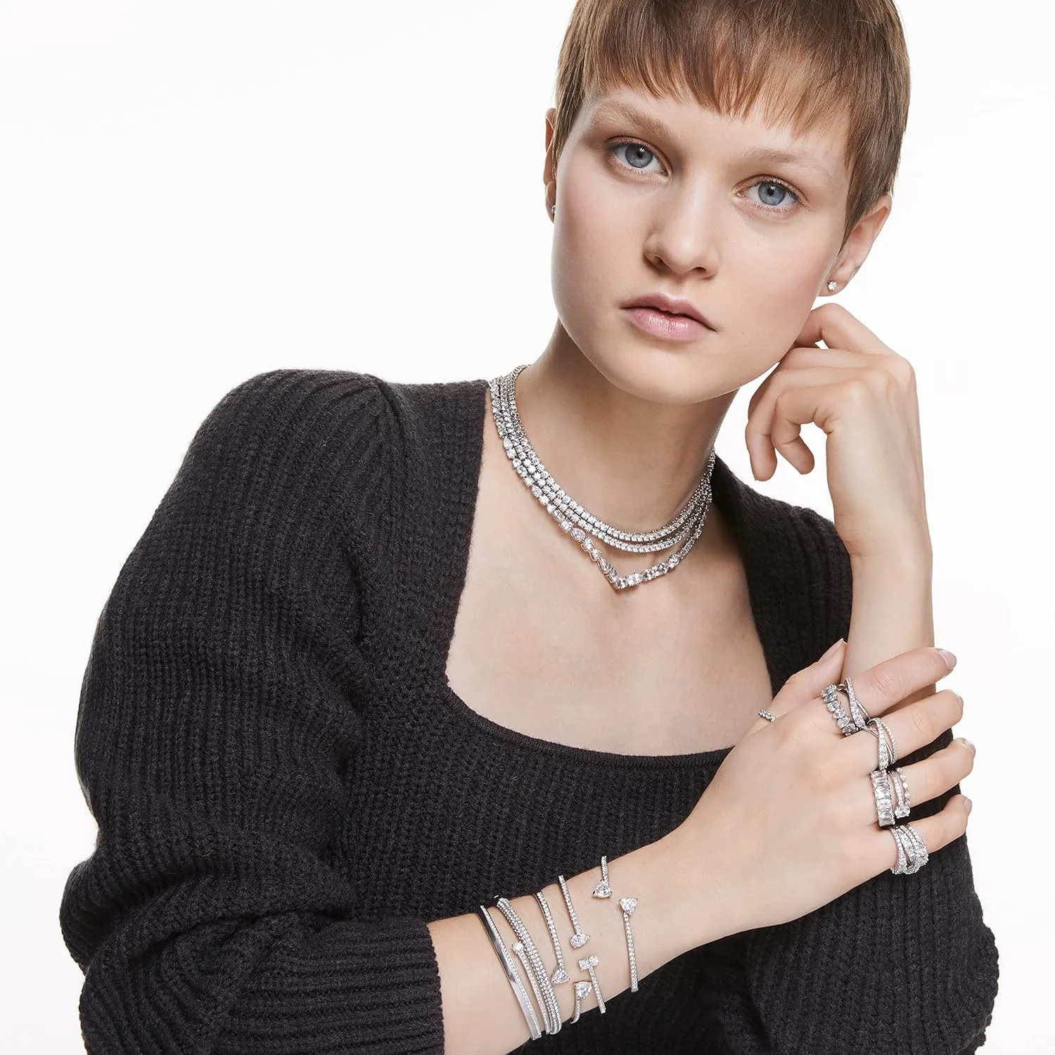 Swarovski Vittore Crystal Ring Jewelry Collection