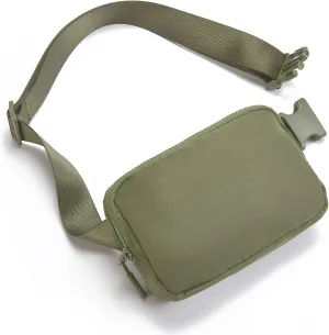 Telena Belt Bag for Women Men Fashionable Crossbody Fanny Pack for Women Waist Bag with Adjustable Strap Green