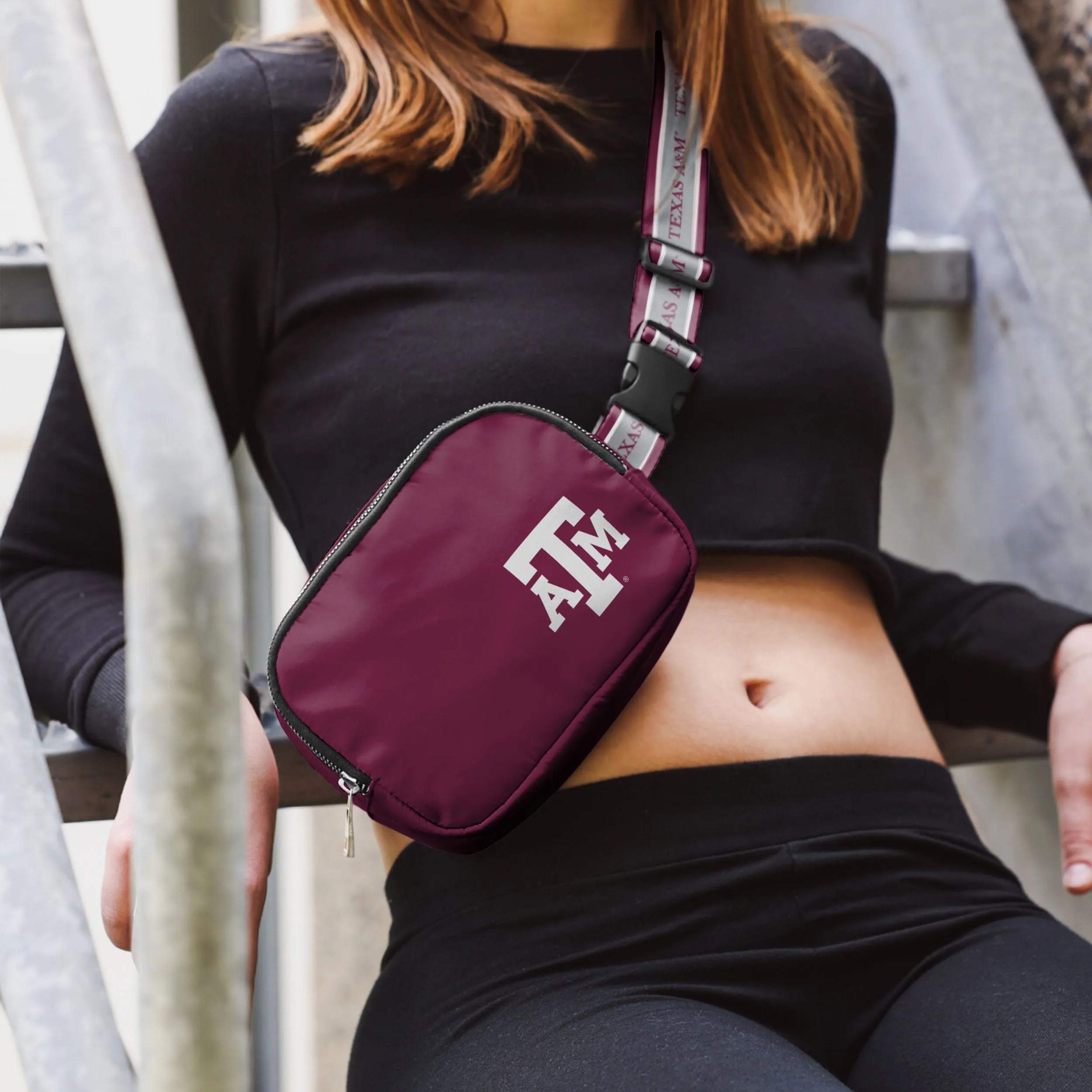 Texas A&M Aggies Team Wordmark Crossbody Belt Bag