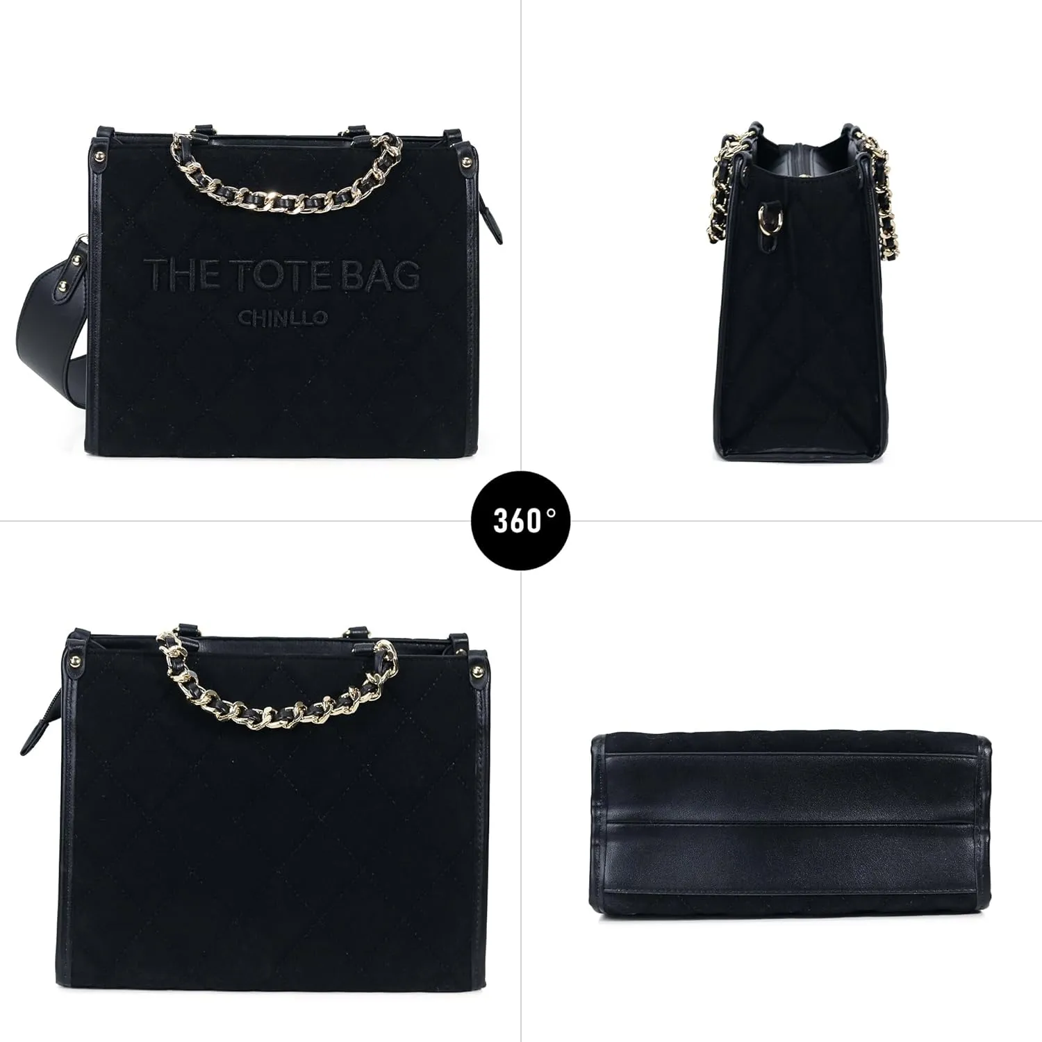 Tote Bag for Women, Top Handle Stachel Purse and Handbags with Shoulder Strap