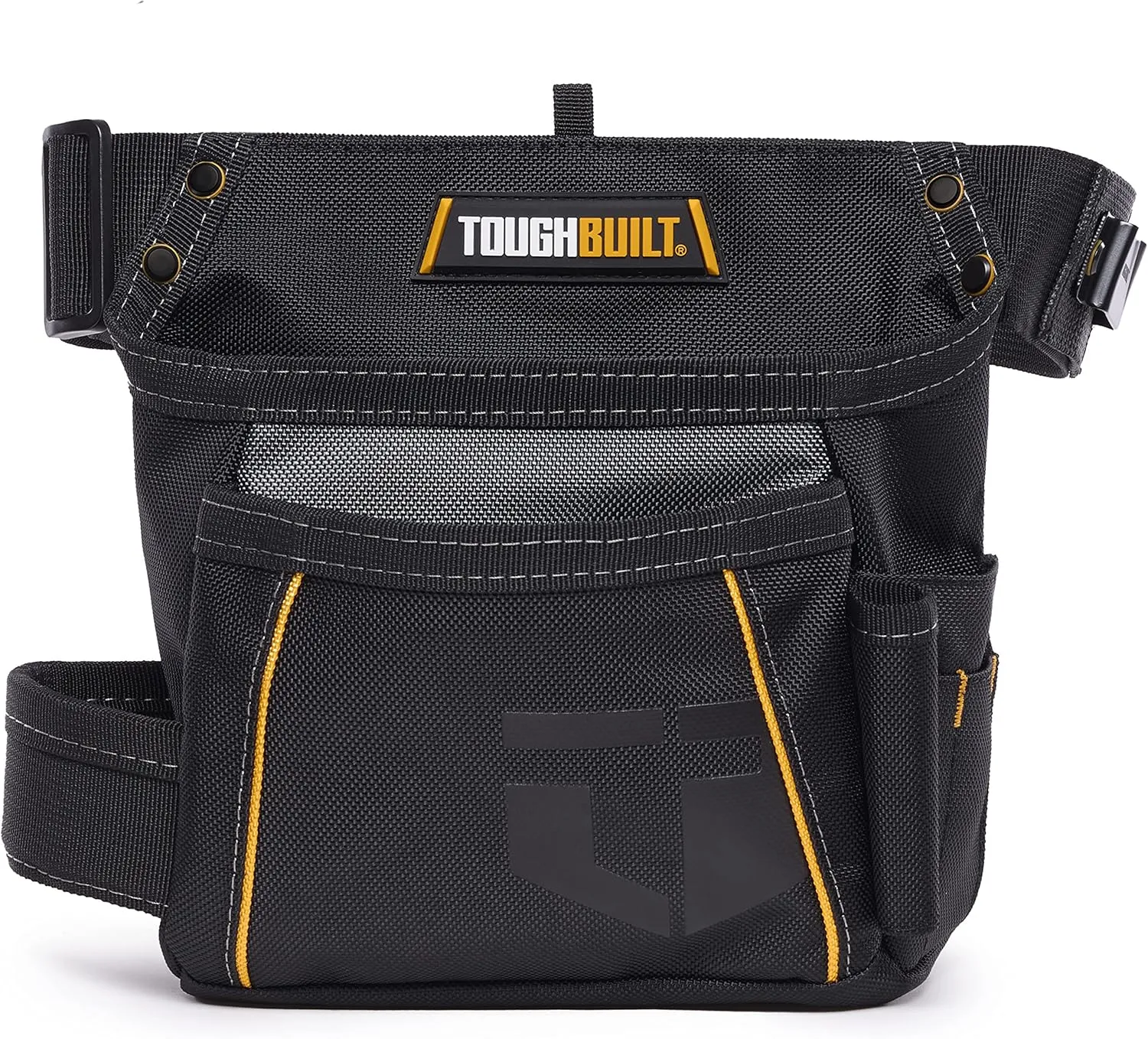 ToughBuilt - Apron Pouch - 6-Pockets with Durable Tape and Hammer Holders - Heavy Duty, Deluxe Premium Quality, Durable - (TB-310)