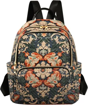 Travel Backpack Purse for Women Fashion Anti-theft Work Casual Arabian Arabic Pattern 2 Daypack Shoulder Bag Medium Size