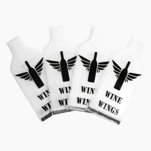 UPGRADED 4 Pack [8 pcs] Reusable Wine Bags for Travel, Leakproof Wine Bottle Protector Sleeves Carrier, Suitcase Airplane Cruise Car, Alcohol Liquor Case