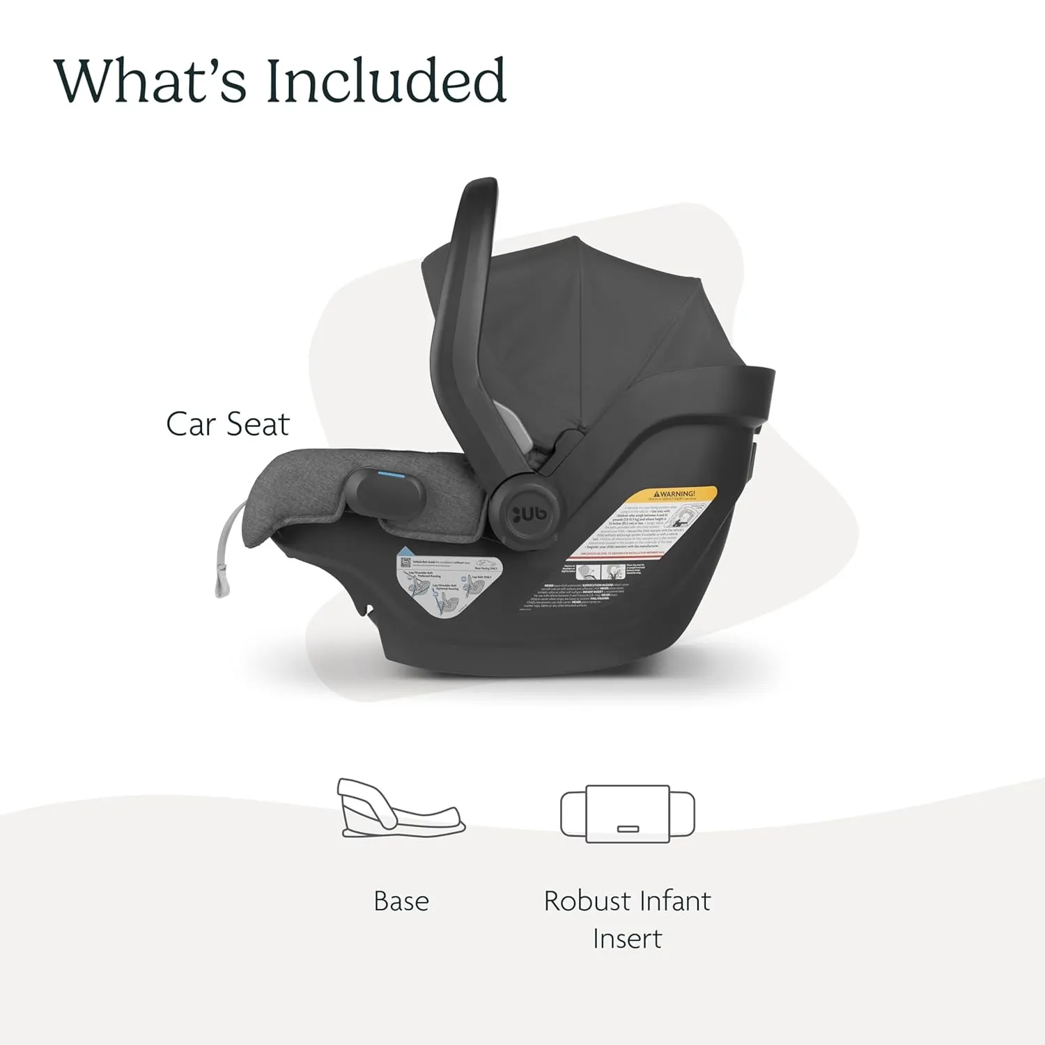 UPPAbaby Mesa V2 Infant Car Seat/Easy Installation/Innovative SmartSecure Technology/Base   Robust Infant Insert Included/Direct Stroller Attachment/Greyson (Charcoal Mélange)