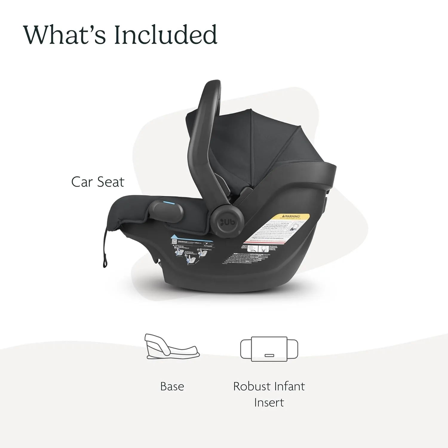 UPPAbaby Mesa V2 Infant Car Seat/Easy Installation/Innovative SmartSecure Technology/Base   Robust Infant Insert Included/Direct Stroller Attachment/Jake (Charcoal)