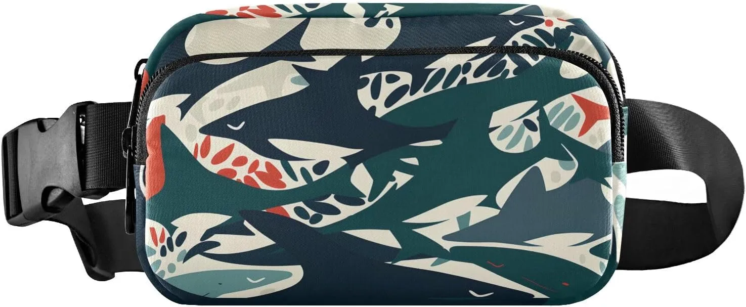 Waist Pack Bag Sink Or Swim Sharks Outdoor Fanny Pack Crossbody Bum Bags