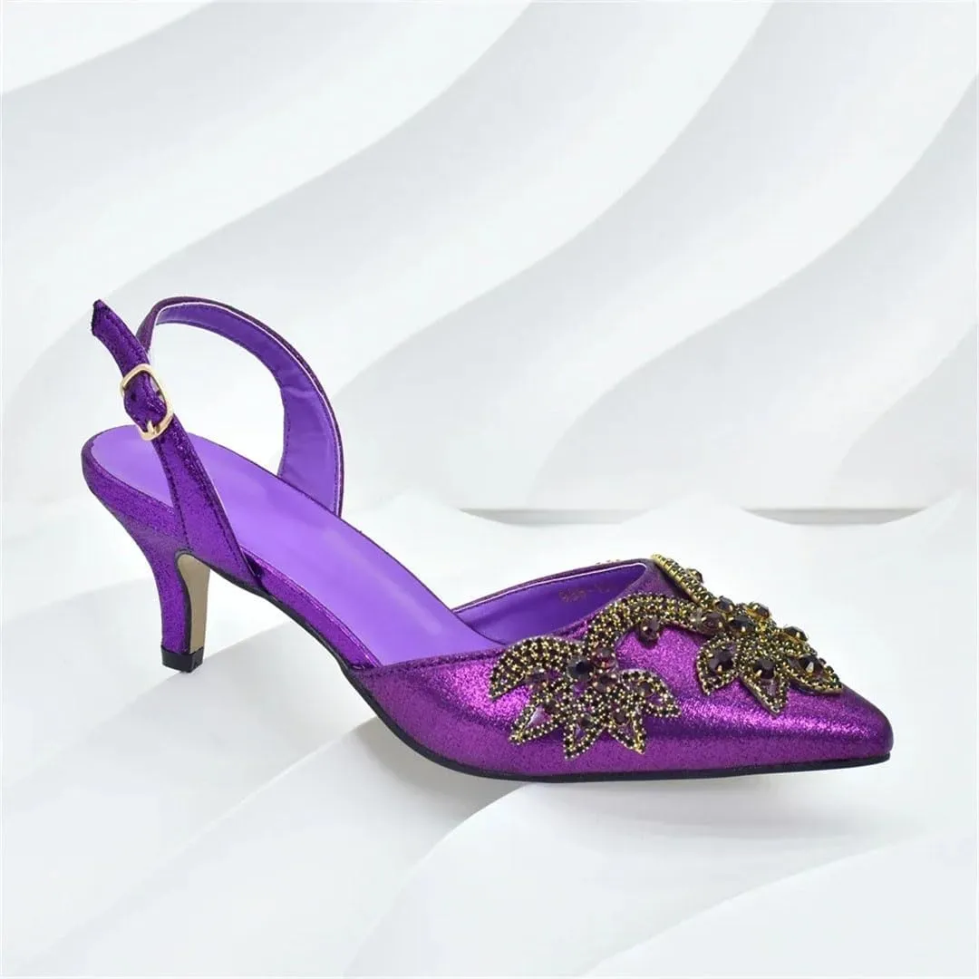 Water Drill Heels Clutch Wedding Bridal Shoe Bag Combo