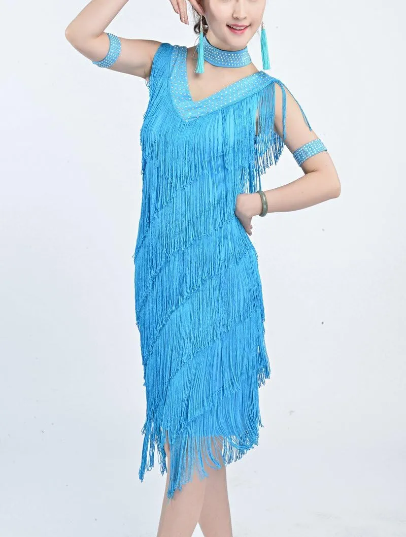 Whitewed 20's Great Gatsby Style Beaded Vintage Halloween Party Clothes Dresses