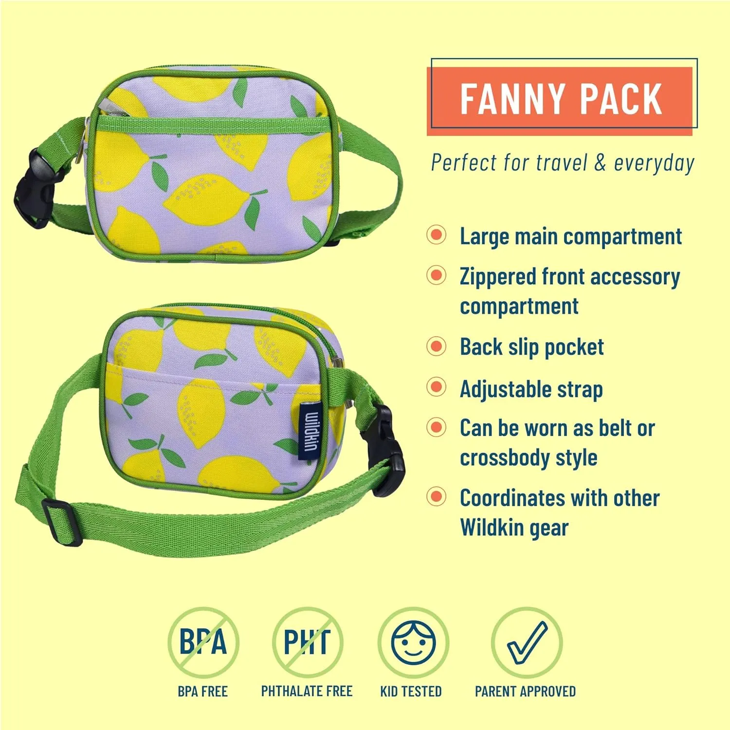 Wildkin Girls' Fanny Pack