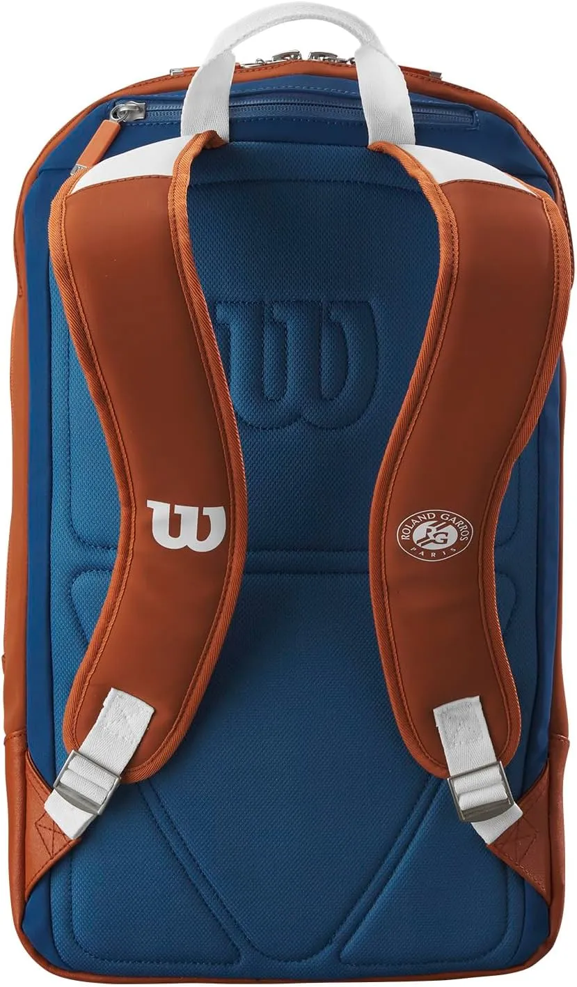 WILSON Roland-Garros Super Tour Tennis Racket Bags - Clay/White/Navy