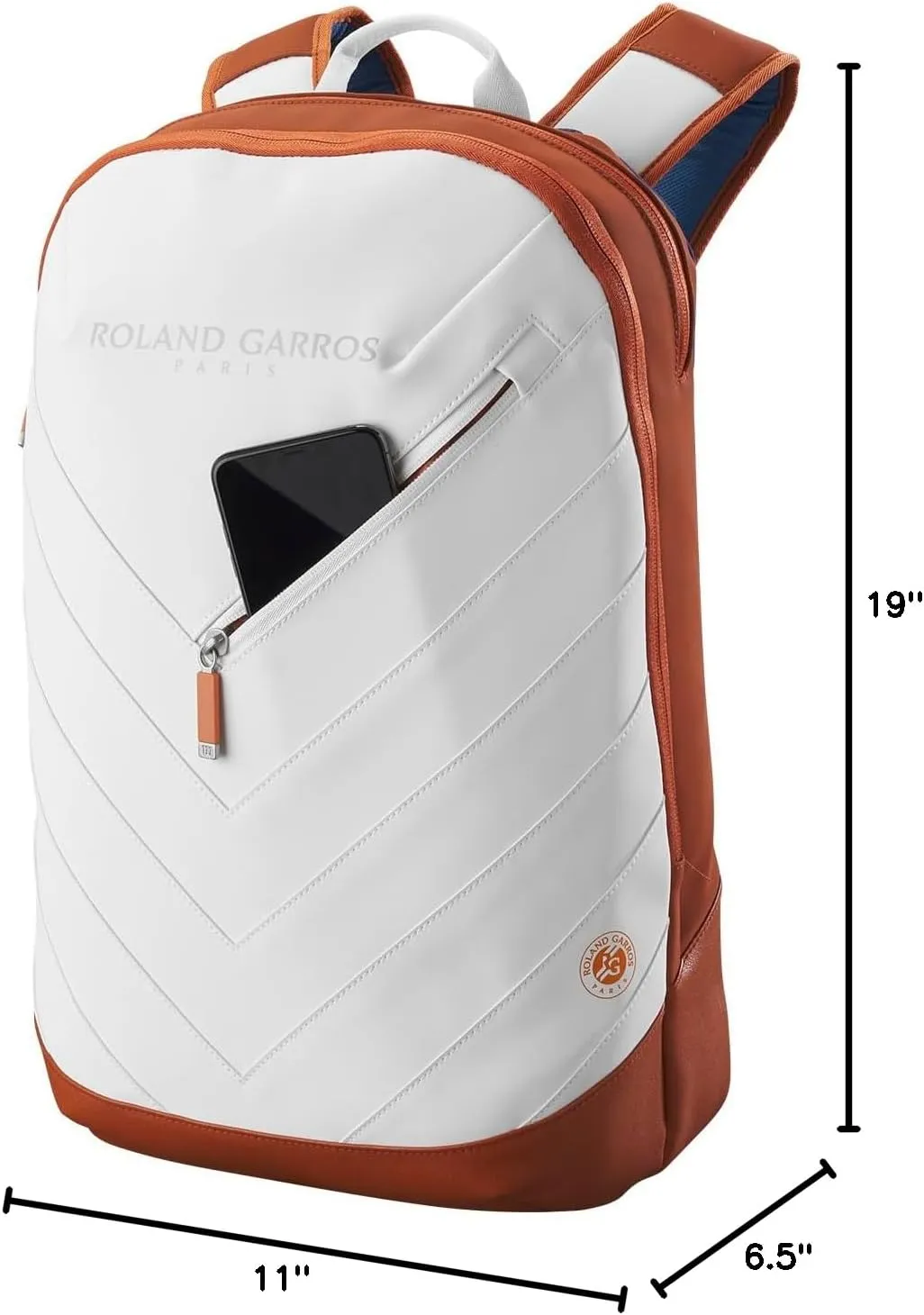 WILSON Roland-Garros Super Tour Tennis Racket Bags - Clay/White/Navy