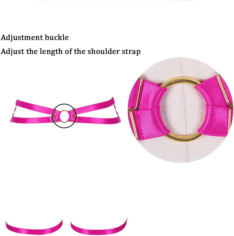 Woman Body Harness Garter Belt Punk Gothic Leg cage Lingerie Photography Dance Apparel