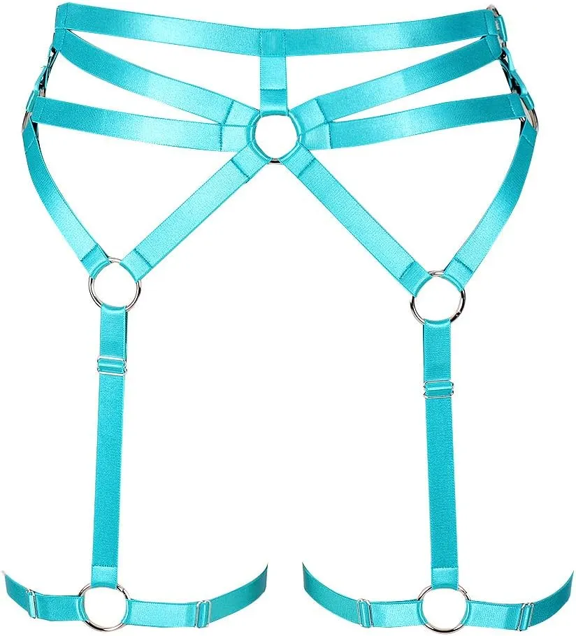 Woman Body Harness Garter Belt Punk Gothic Leg cage Lingerie Photography Dance Apparel