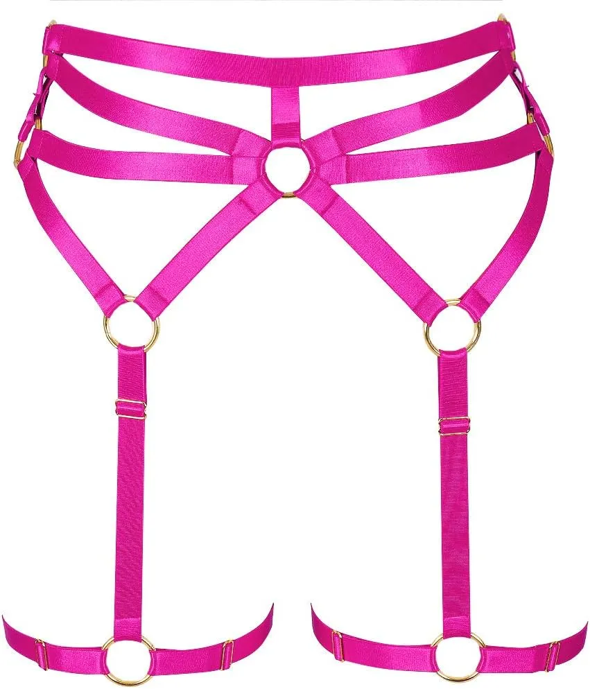 Woman Body Harness Garter Belt Punk Gothic Leg cage Lingerie Photography Dance Apparel