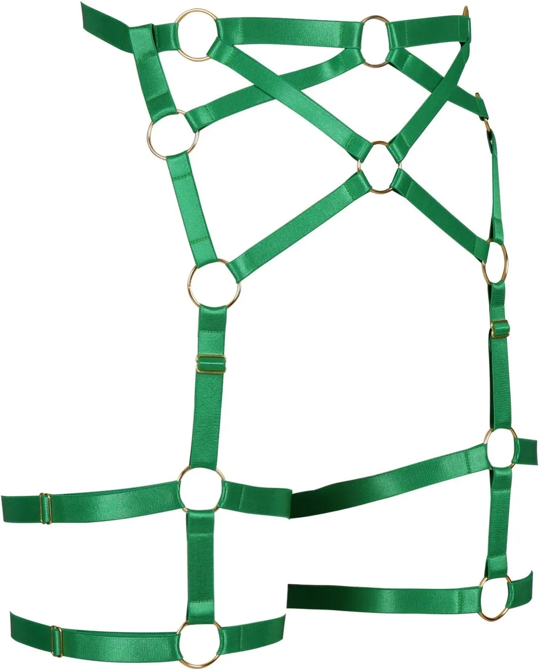 Woman Body Harness Garter Belt Punk Gothic Leg Harness Cage Dance Underwear Accessories