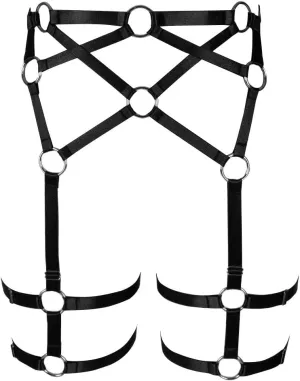 Woman Body Harness Garter Belt Punk Gothic Leg Harness Cage Dance Underwear Accessories