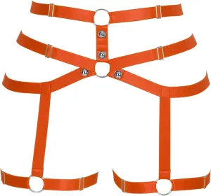 Women body harness Garter belt Leg strap Lingerie cage Soft Elasticity Carnival Punk Gothic Adjustable