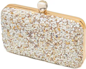 Women Evening Bag Rhinestone Clutch Bag Ladies Handbag With Detachable Chain Bridal Wedding Purse