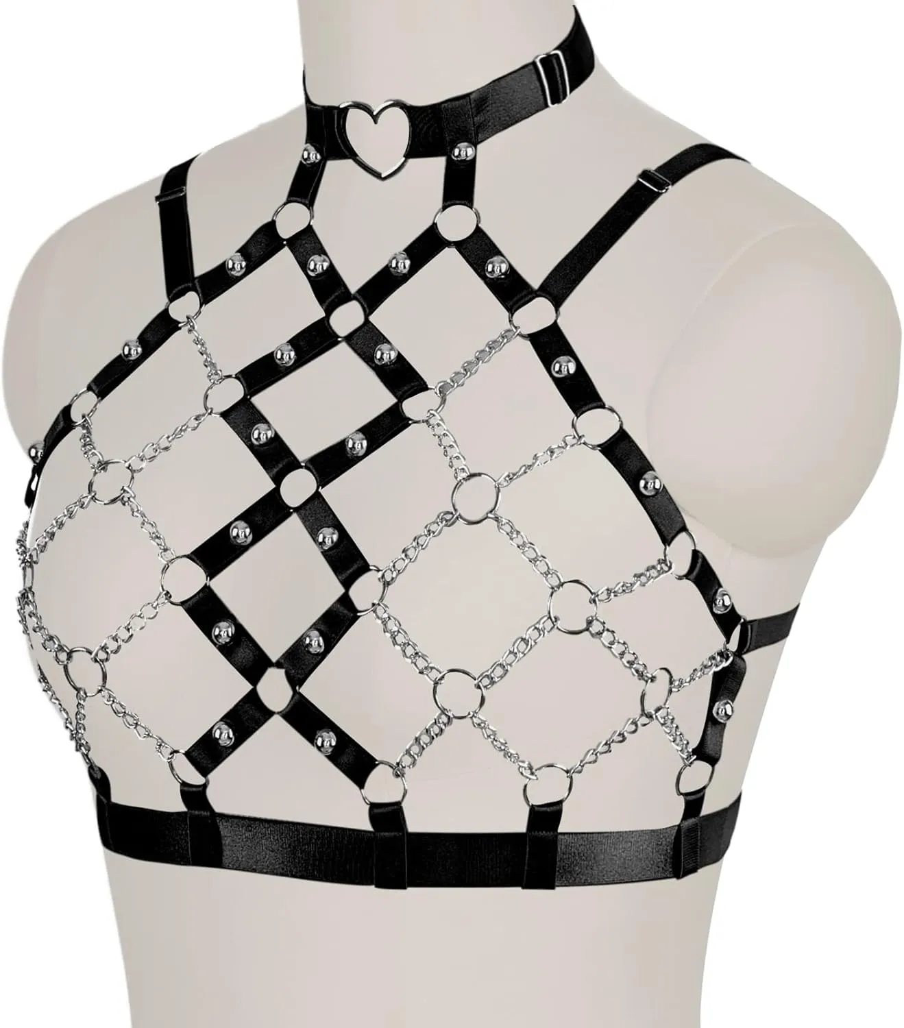Women's Body Cage Breast Harness Belts Hollow Out Bra Strappy Plus Size Lingerie New Punk Gothic Rave Charm Tops Bras