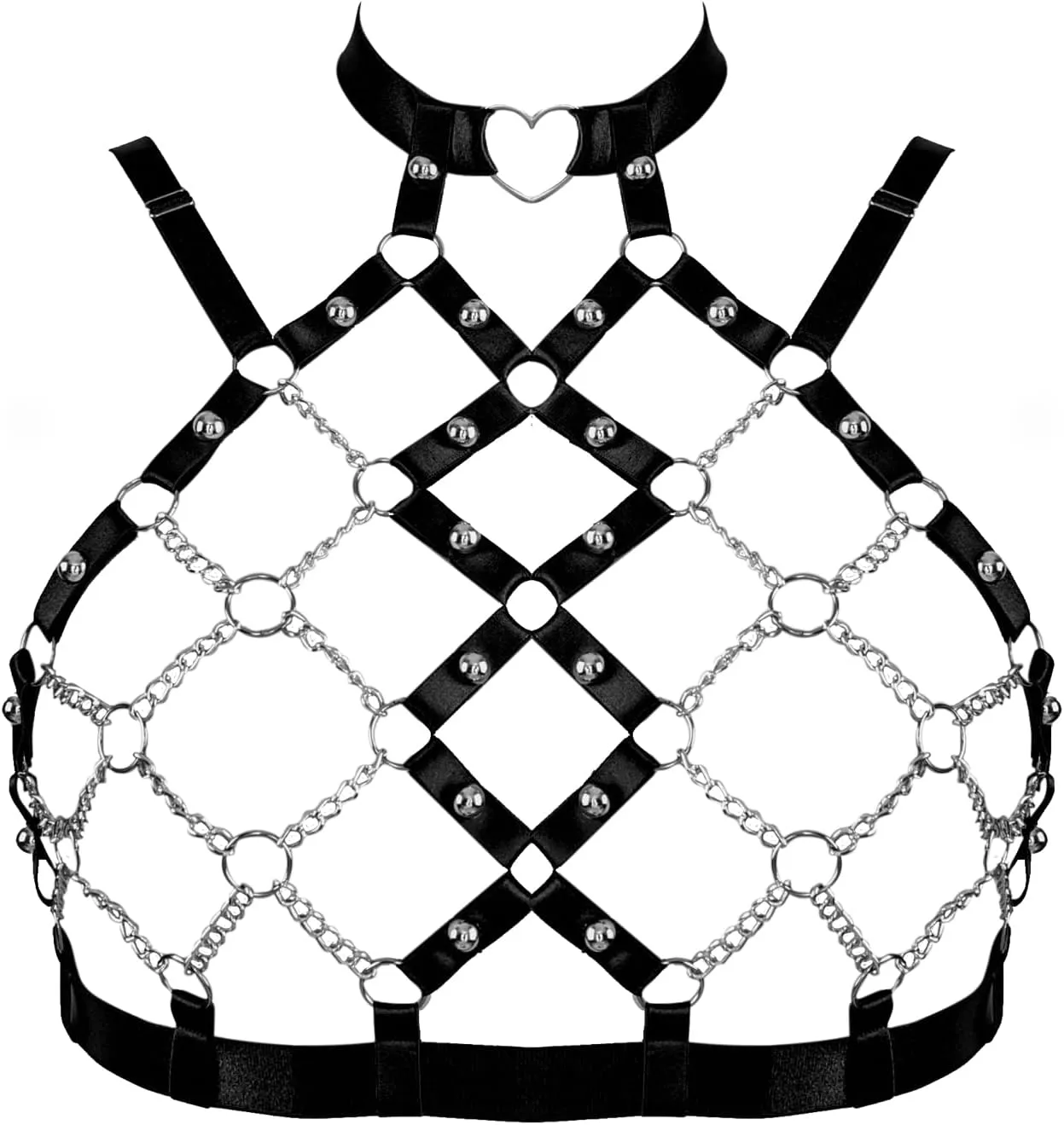 Women's Body Cage Breast Harness Belts Hollow Out Bra Strappy Plus Size Lingerie New Punk Gothic Rave Charm Tops Bras