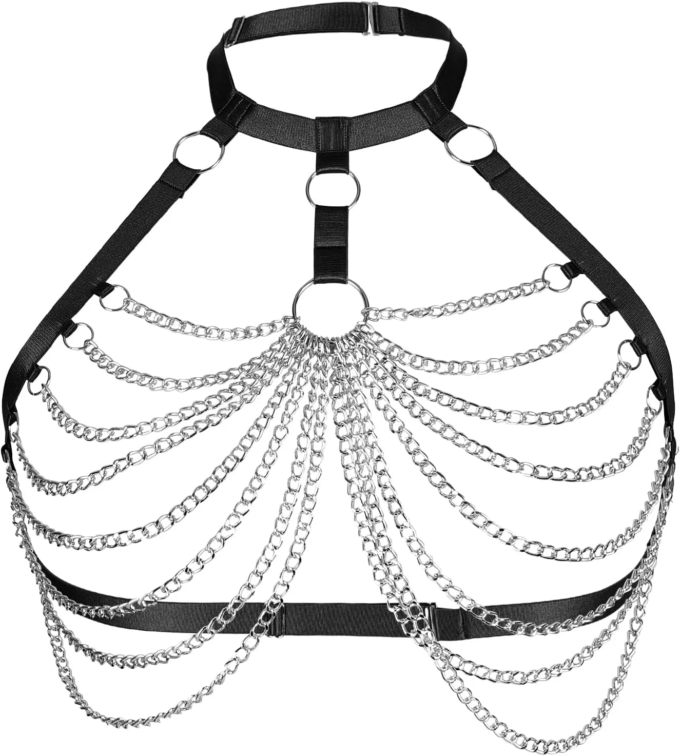 Women's Body Cage Breast Harness Belts Hollow Out Bra Strappy Plus Size Lingerie New Punk Gothic Rave Charm Tops Bras