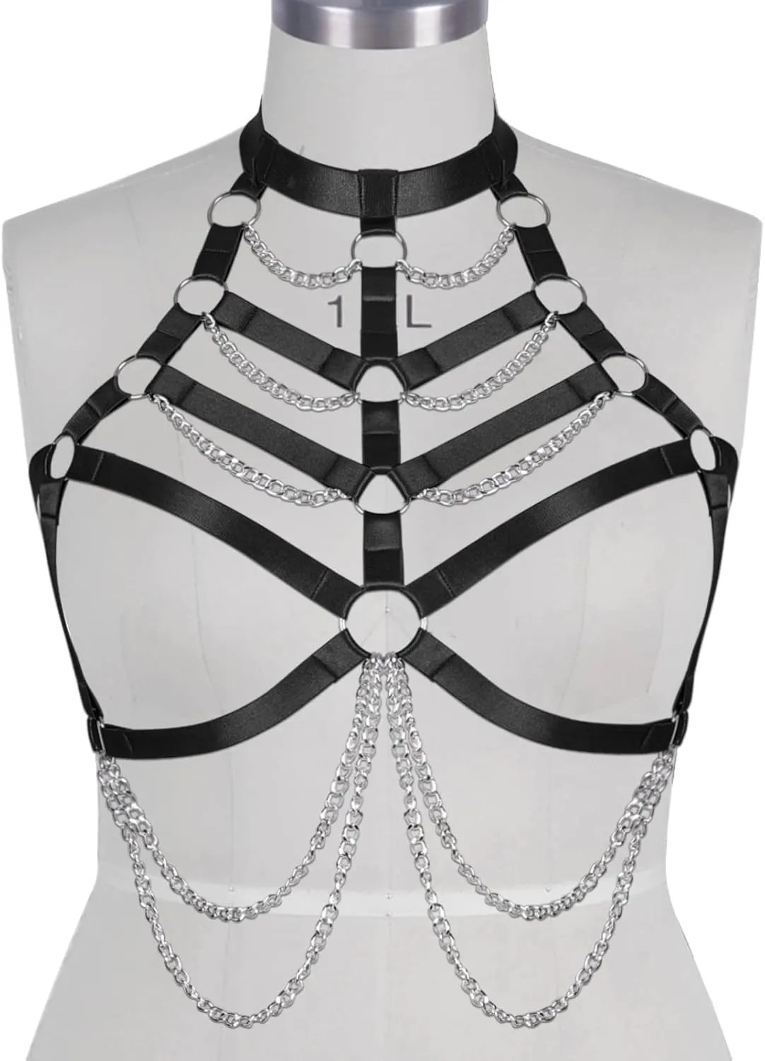 Women's Body Cage Breast Harness Belts Hollow Out Bra Strappy Plus Size Lingerie New Punk Gothic Rave Charm Tops Bras