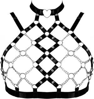 Women's Body Cage Breast Harness Belts Hollow Out Bra Strappy Plus Size Lingerie New Punk Gothic Rave Charm Tops Bras