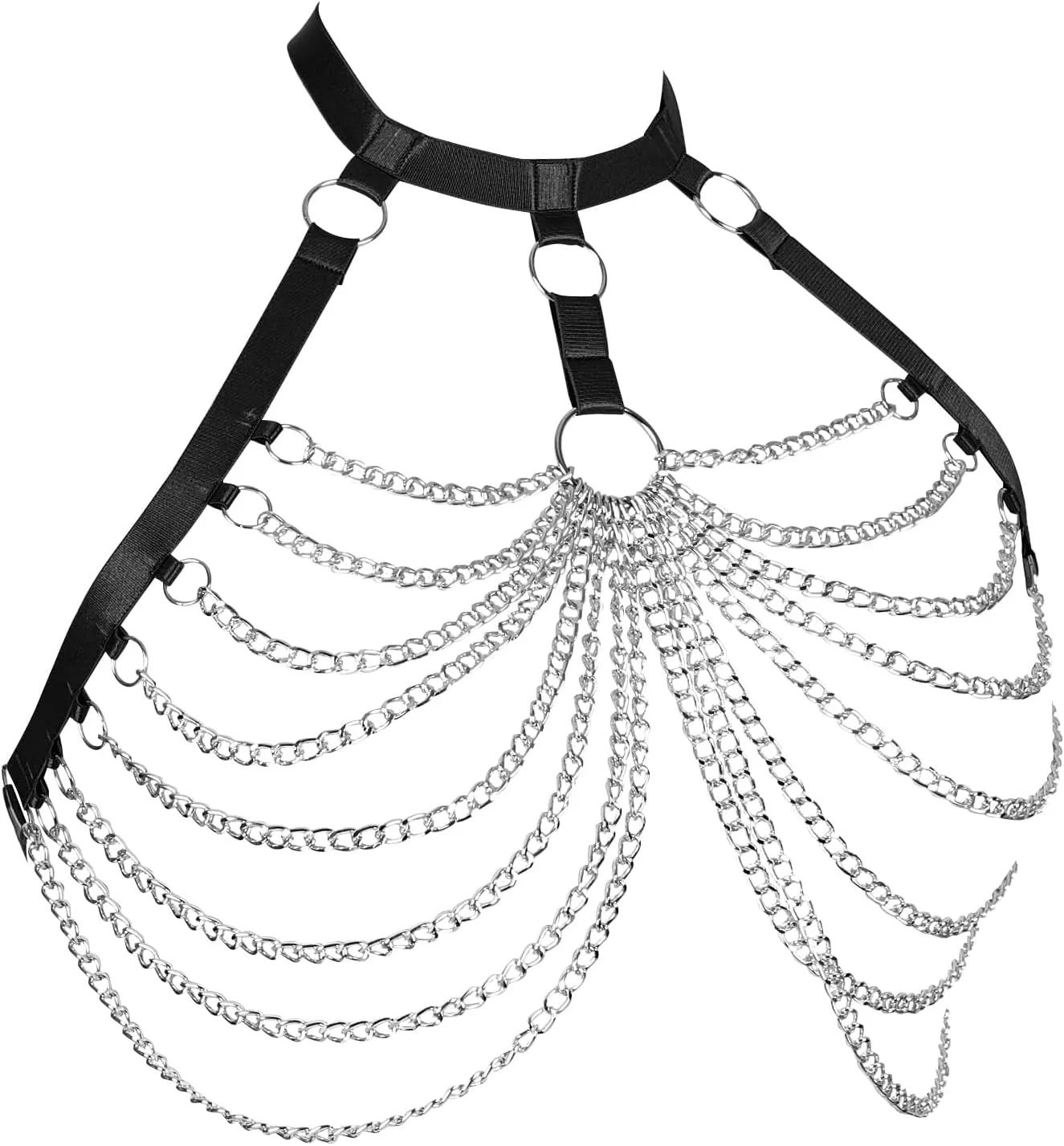 Women's Body Cage Breast Harness Belts Hollow Out Bra Strappy Plus Size Lingerie New Punk Gothic Rave Charm Tops Bras
