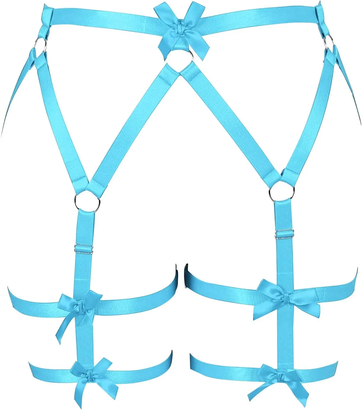 Women's Body Harness Belt Legs Plus Size Fashion Garter Belt Waist Cage Goth Punk Carnival Christmas Thigh Dance Garter Belt