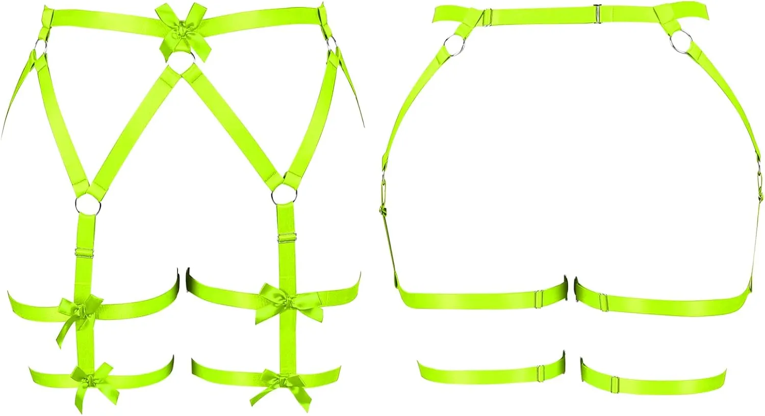 Women's Body Harness Belt Legs Plus Size Fashion Garter Belt Waist Cage Goth Punk Carnival Christmas Thigh Dance Garter Belt