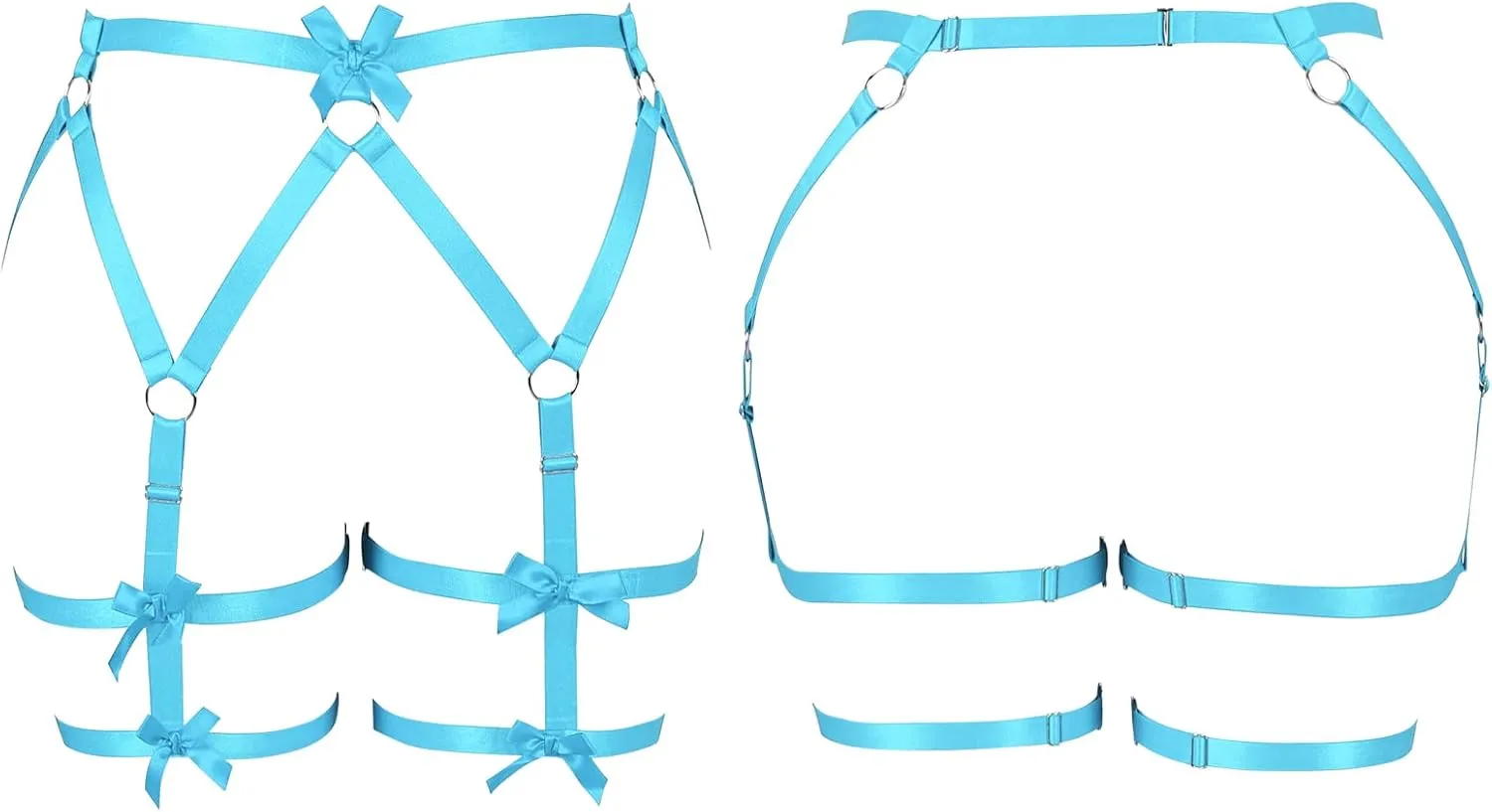 Women's Body Harness Belt Legs Plus Size Fashion Garter Belt Waist Cage Goth Punk Carnival Christmas Thigh Dance Garter Belt