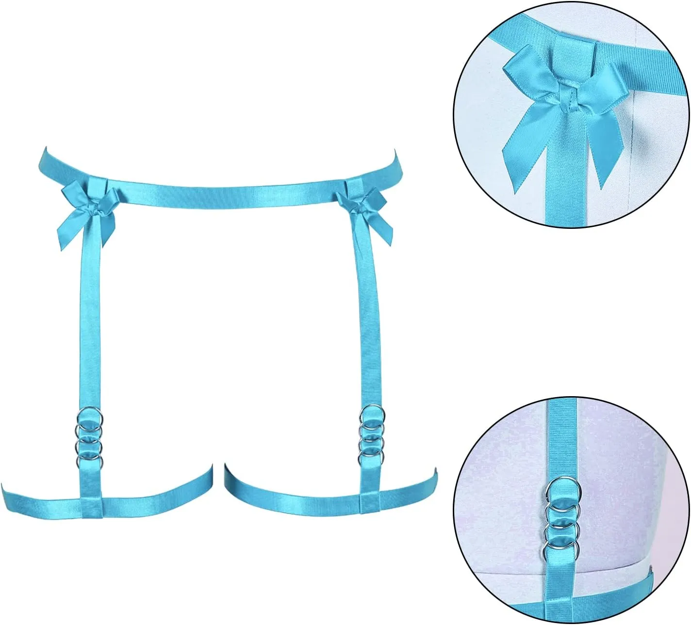 Women's Body Harness Legs Plus Size Garter Belt Waist Cage Gothic Punk Carnival Christmas Halloween Dance Fashion Garter