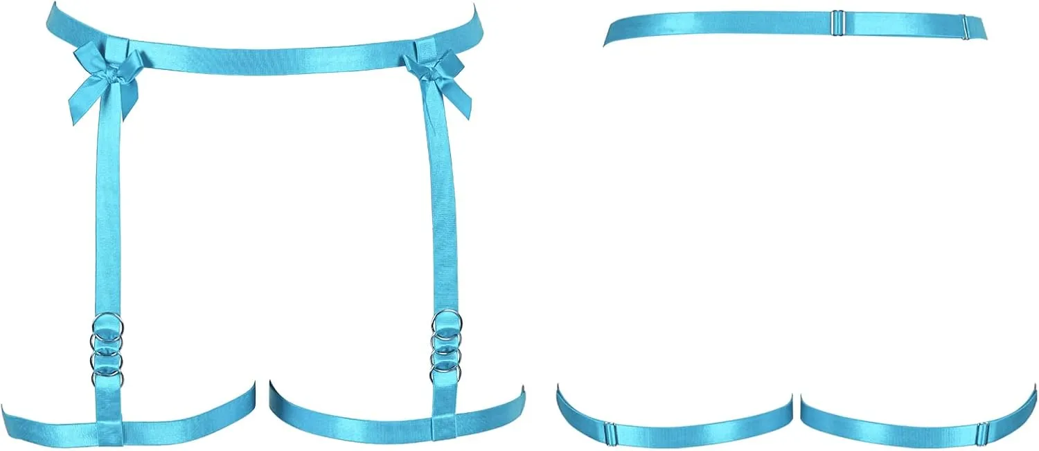 Women's Body Harness Legs Plus Size Garter Belt Waist Cage Gothic Punk Carnival Christmas Halloween Dance Fashion Garter