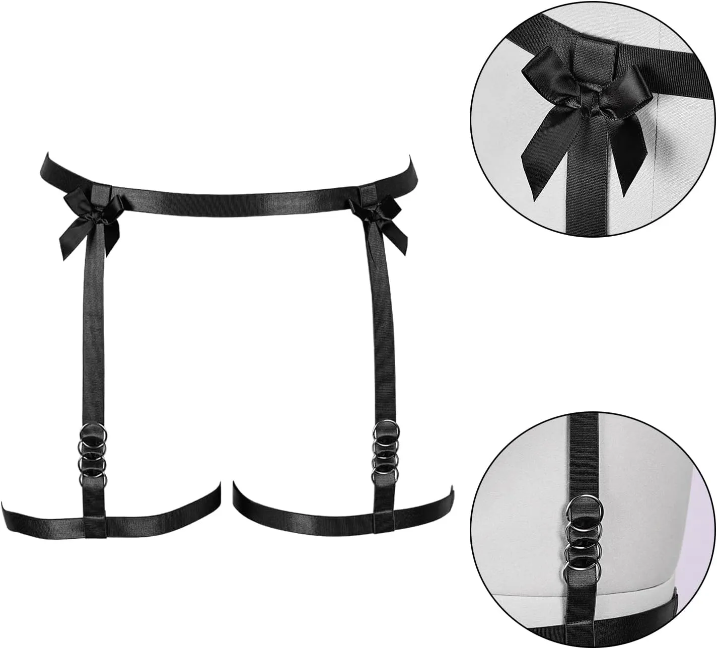 Women's Body Harness Legs Plus Size Garter Belt Waist Cage Gothic Punk Carnival Christmas Halloween Dance Fashion Garter