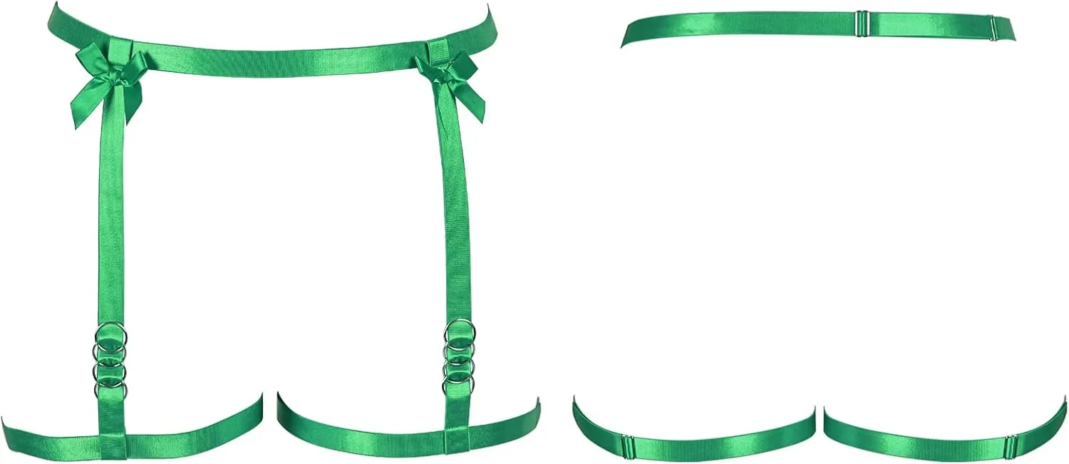 Women's Body Harness Legs Plus Size Garter Belt Waist Cage Gothic Punk Carnival Christmas Halloween Dance Fashion Garter