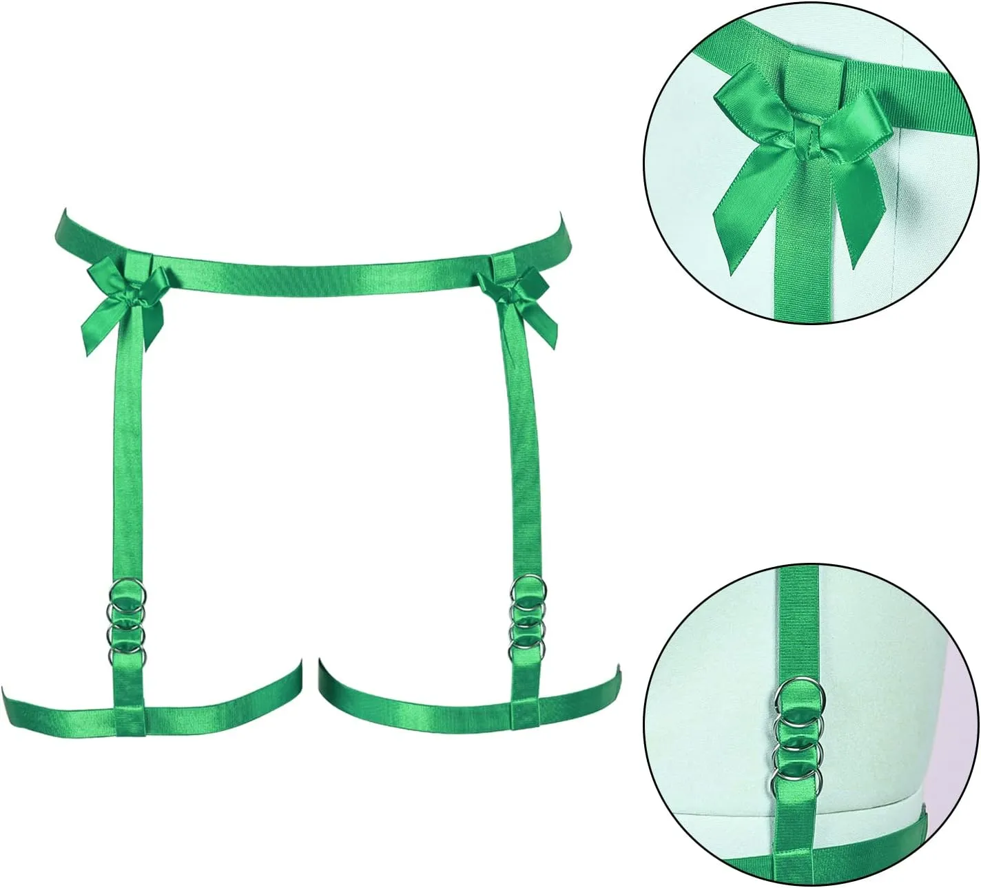 Women's Body Harness Legs Plus Size Garter Belt Waist Cage Gothic Punk Carnival Christmas Halloween Dance Fashion Garter
